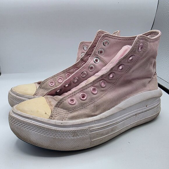 Converse All Star Move Womens Size 8.5 Pink Platform Shoes Athletic Casual - Picture 4 of 13